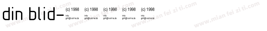 din blid字体转换
